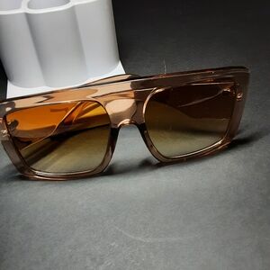 SHEIN Amber Square Sunglasses